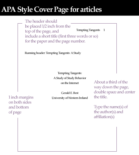 Apa style article review