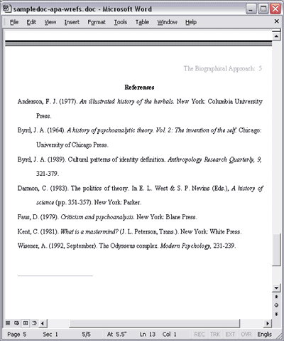 How to make clearance a reference list